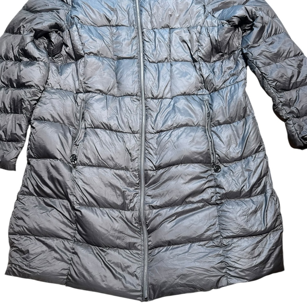 Michael Kors Hooded Long Packable Down Puffer Coat Down Waterfowl Feathers 2XL - Picture 12 of 15